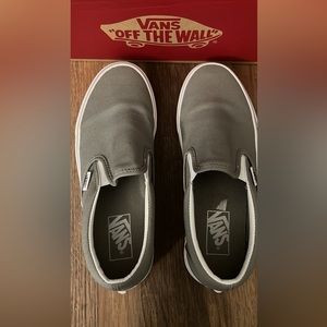 Women’s Gray Vans Classic Slip On